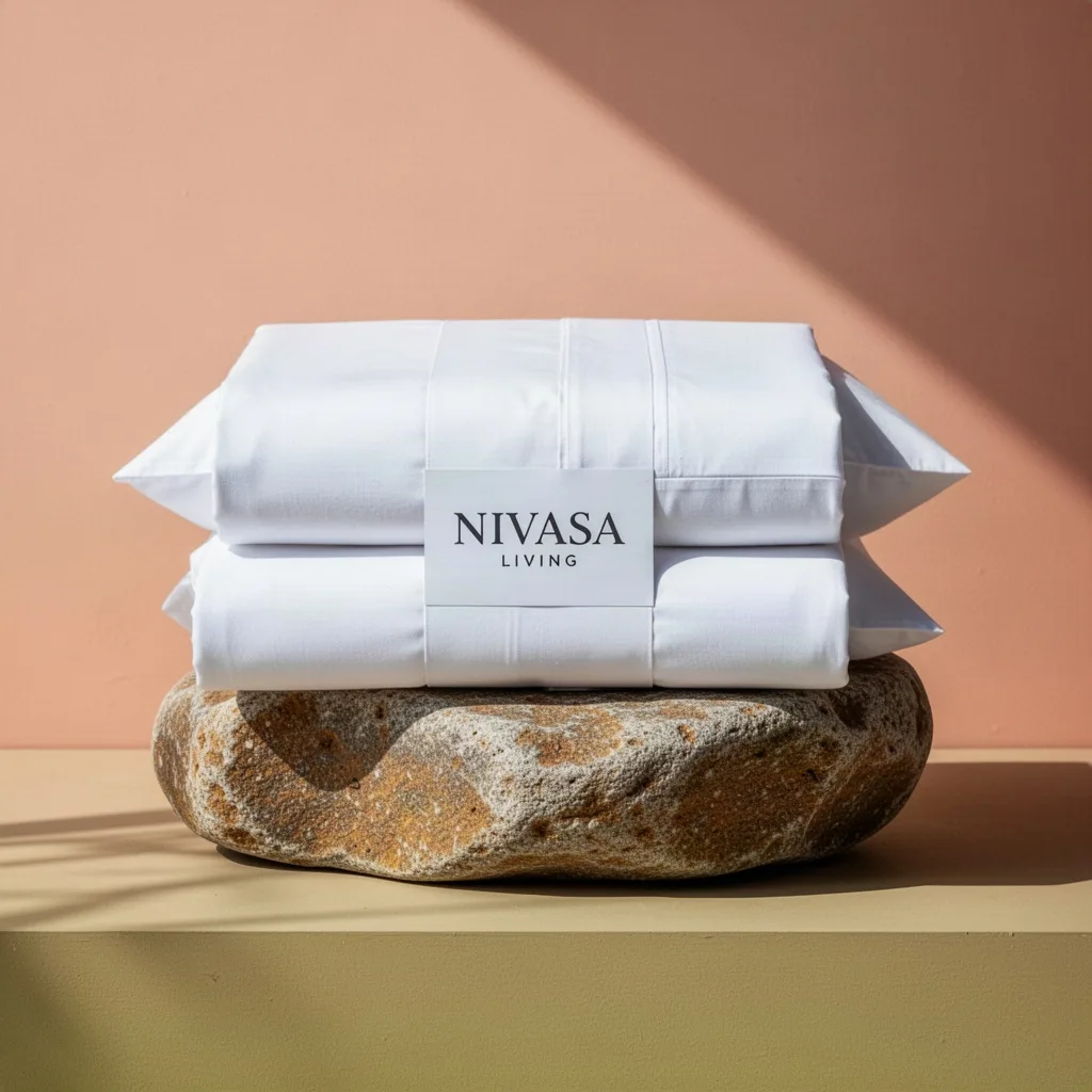 Nivasa Living कॉटन बेडशीट सेट